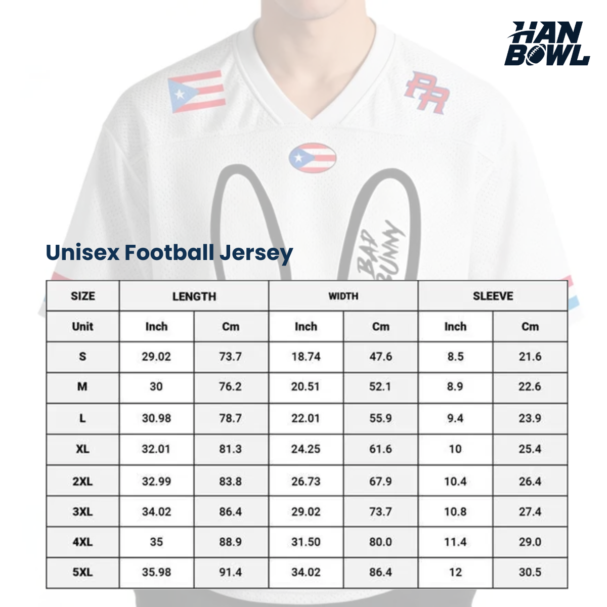 HanBowl™ Custom Football Crop Top Jersey