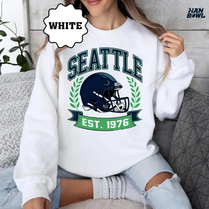 HanBowl™ Seattle Retro Football Fan Sweatshirt