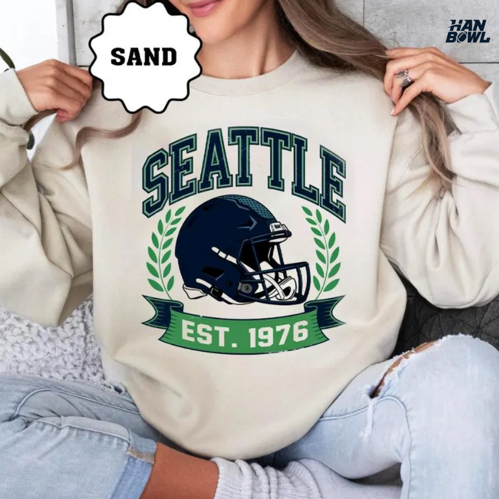 HanBowl™ Seattle Retro Football Fan Sweatshirt
