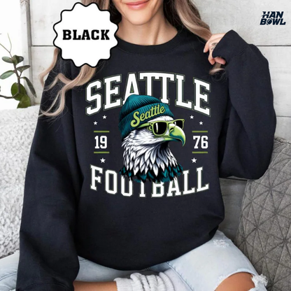 HanBowl™ Seattle Retro Football Mascot Sweatshirt