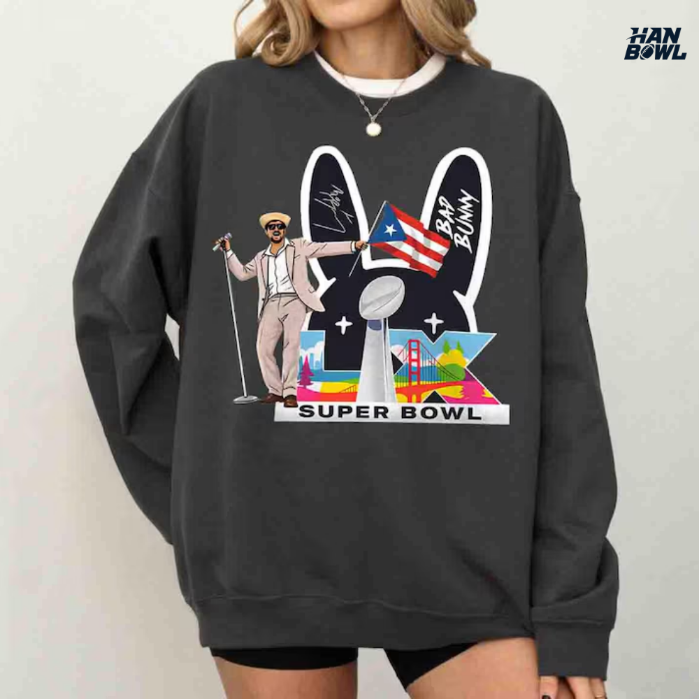 HanBowl™ Puerto Rico Football Music Fan Sweatshirt