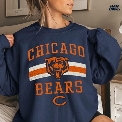 HanBowl™ Vintage Chicago Football Fan Sweatshirt
