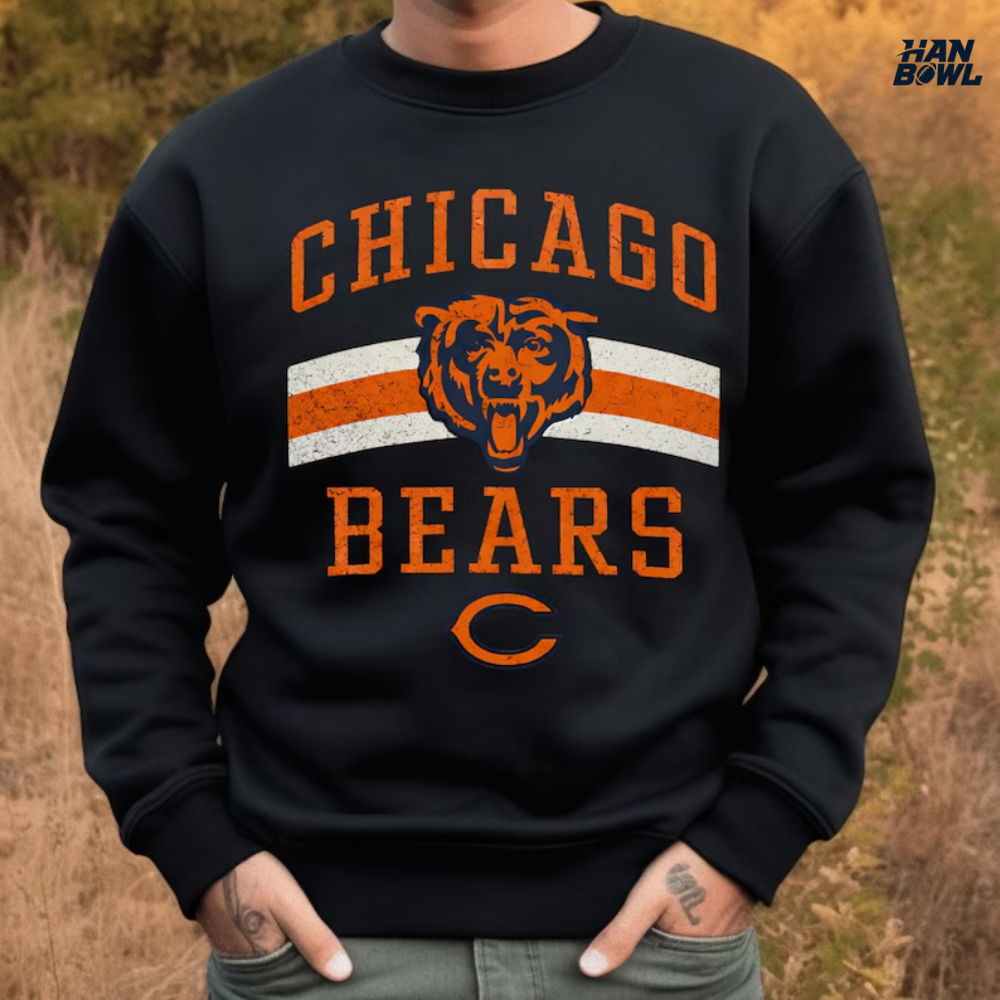 HanBowl™ Vintage Chicago Football Fan Sweatshirt