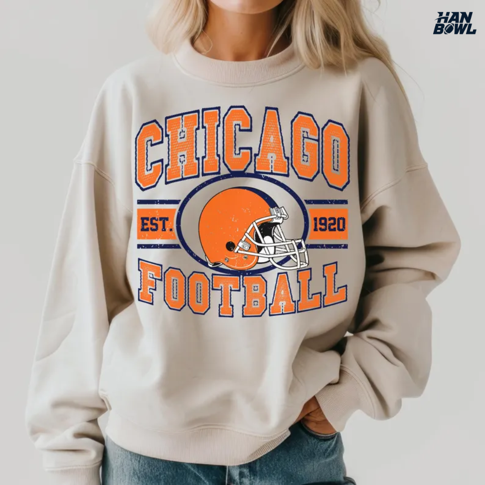 HanBowl™ Vintage Chicago Bears Fan Sweatshirt Hoodie