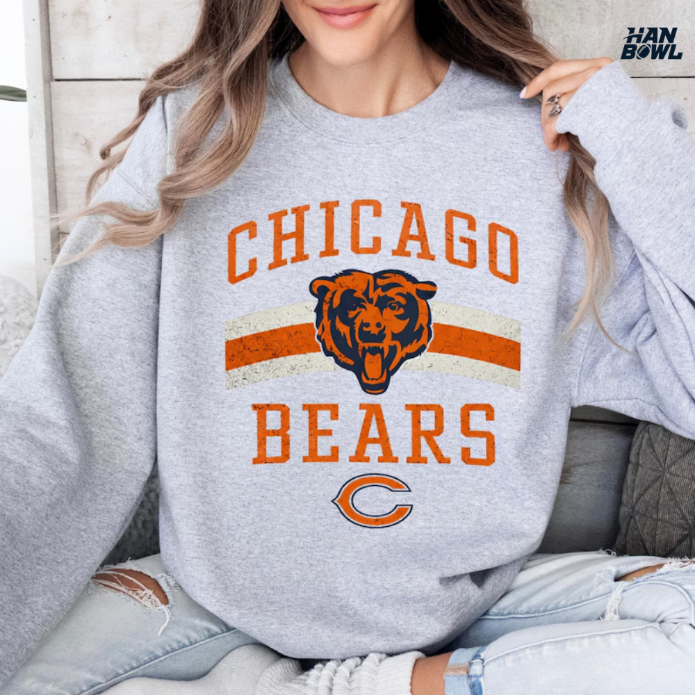 HanBowl™ Vintage Chicago Football Fan Sweatshirt