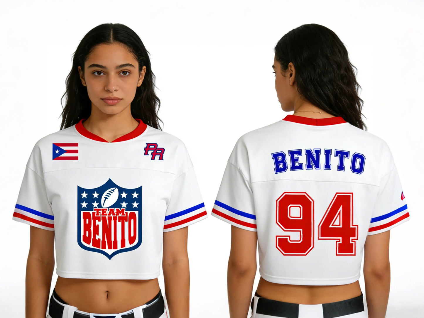 HanBowl™ Custom Football Crop Top Jersey
