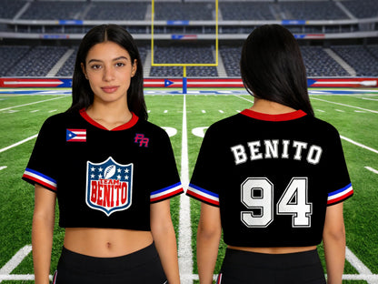 HanBowl™ Custom Football Crop Top Jersey