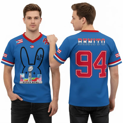 HanBowl™ Puerto Rico Team Football Mesh Jersey